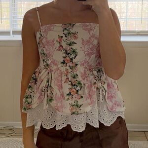 Floral Print Women's Top